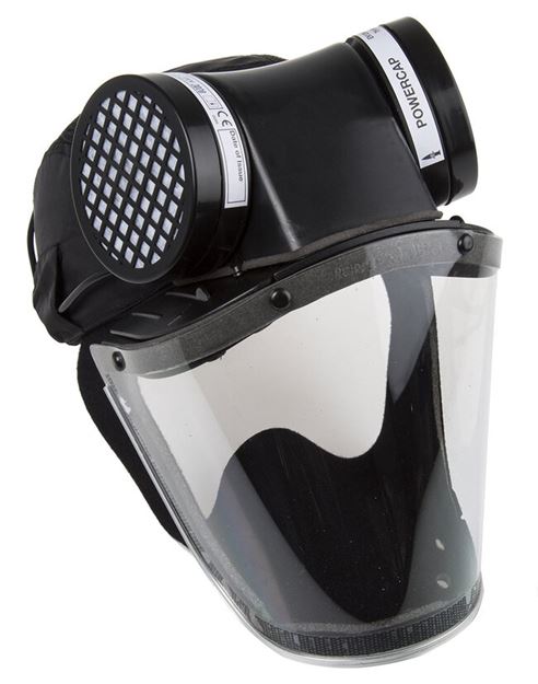 Image sur Casquette intégrale ventilée pour poussières Powercap